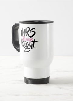 Story Of Candle Travel mug with “Mr Always Right” design printed in white  - Image 2