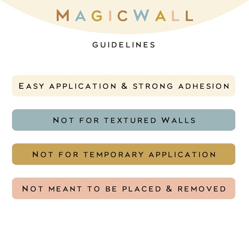 Orelle MagicWall | Magnetic Wall Decal Arch | Peel and Stick Magnetic Chalkboard for Wall | Kids Wall Decals | Playroom Essentials | Includes Chalk & Holder | Mini | 8.5 x 11 | Mocha - Image 5