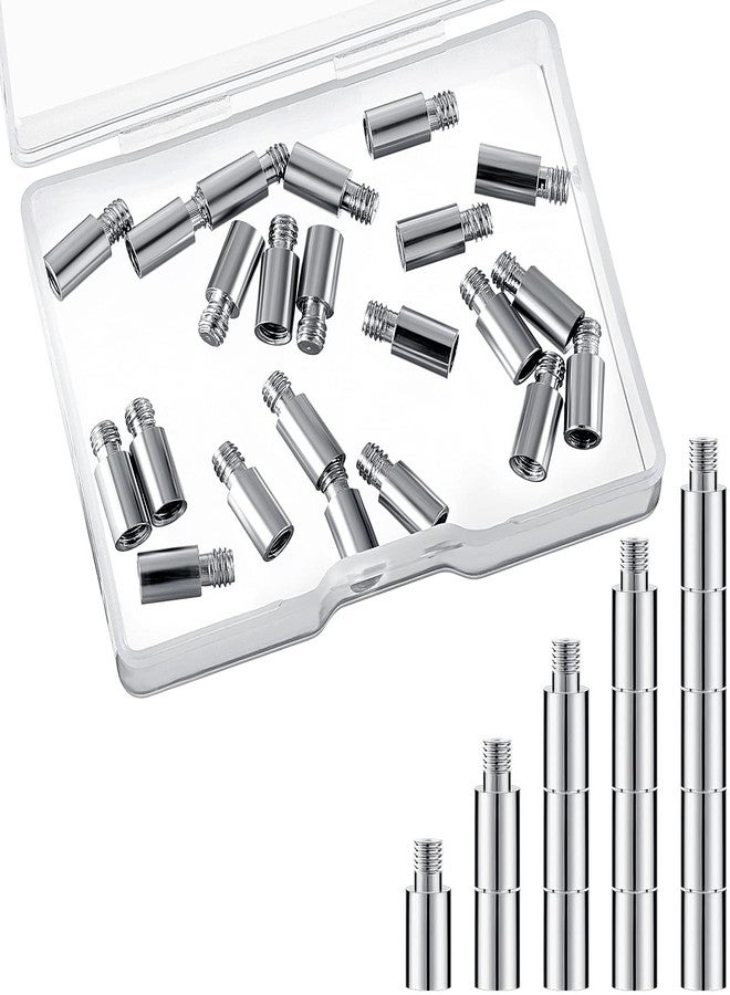 Hotop 20 Pieces Album-scrapbook Extension Posts Screws Album Extension Replacements for Post-bound Refillable Photo Album Compatible with Photo Albums(12 mm/ 0.47 Inch) - Image 1