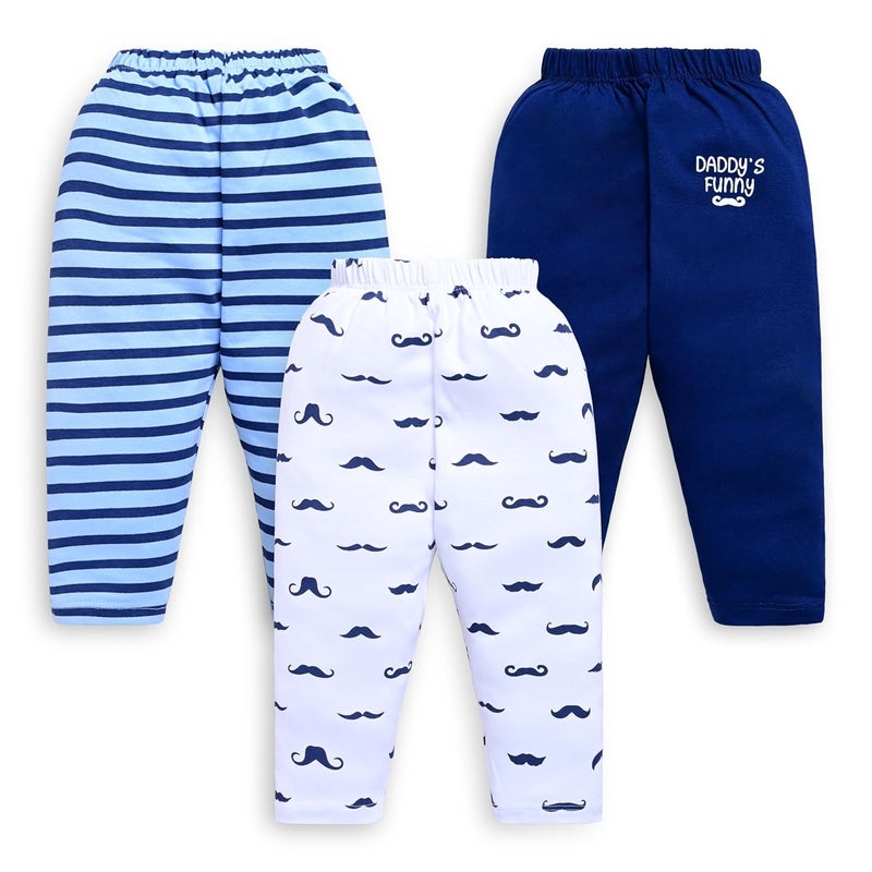 LuvLap Unisex Baby and Toddler Pyjama Set - Pack of 3, 100% Cotton, 12-18 Months - Image 1
