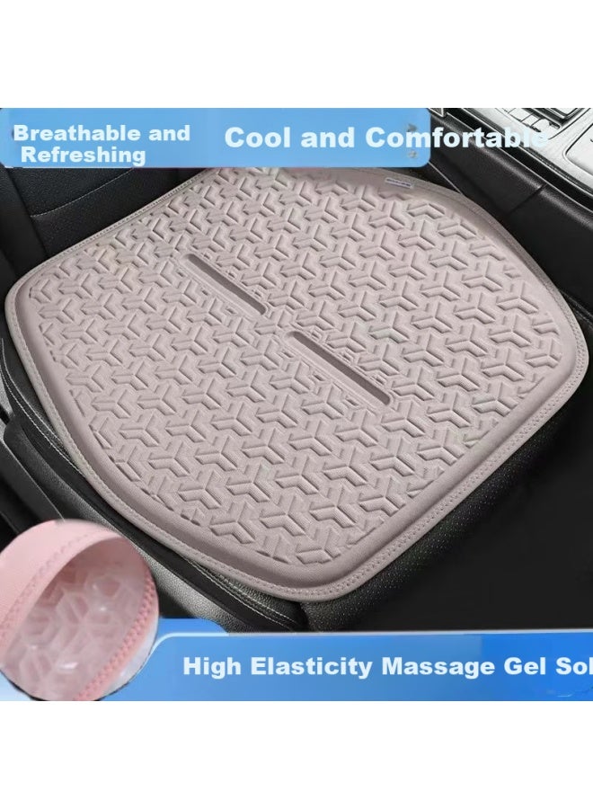 DiGallen Dijialun Car Seat Cushion, All-season Universal Office Seat Cushion, Rear Seat Backrest Gel Main Driver's Seat, Khaki - Image 1