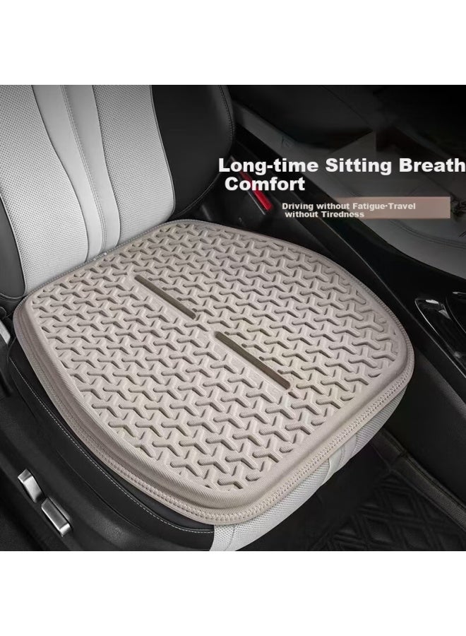 DiGallen Dijialun Car Seat Cushion, All-season Universal Office Seat Cushion, Rear Seat Backrest Gel Main Driver's Seat, Khaki - Image 4