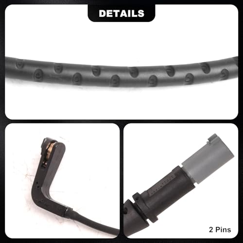 Bapmic مجموعة مستشعر تآكل وسادة الفرامل الأمامية 34356789501 والخلفية 34356789505 لسيارات بي إم دبليو E70 X5 2007 2008 2009 2010، X6 2008 2009 2010 - Image 5