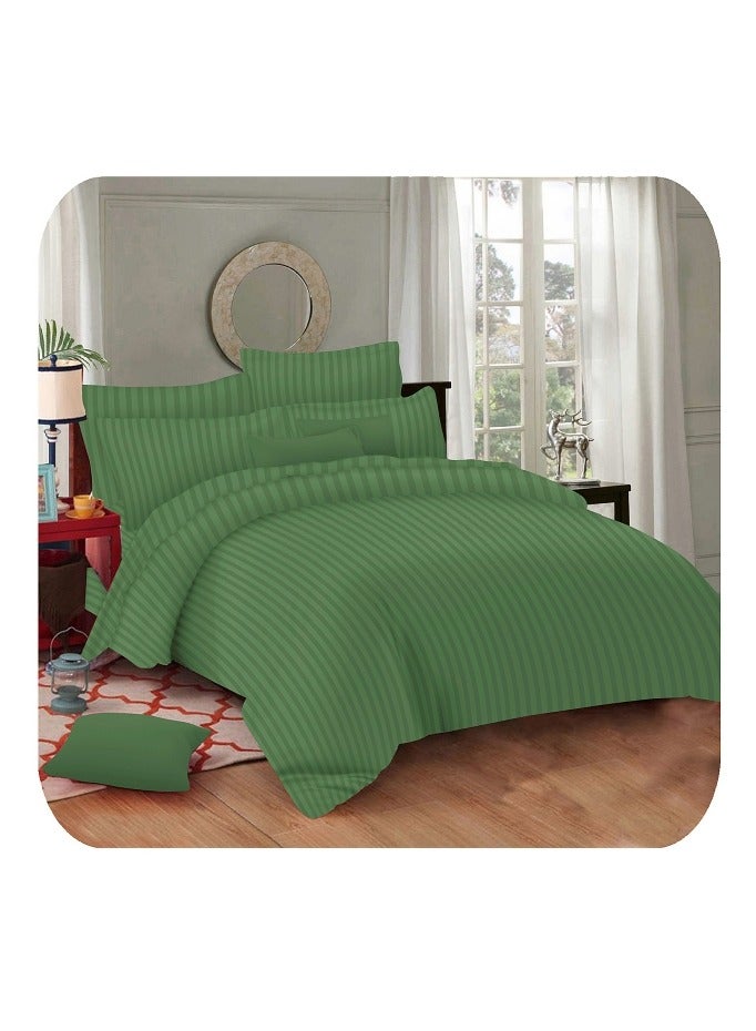 إكسبريس بيدشيتس Hotel Egyptian Cover Set 3 Pieces Cotton King Size – Luxurious Bedding Set, Modern and Attractive Bedding Set with 1xFitted Sheet, 2xPillow Cases 
