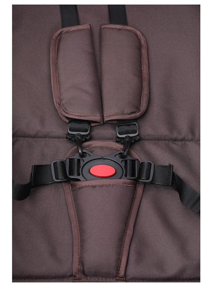 belecoo High Landscape Fold Baby Stroller With Rubber Wheel And Good Shock Absorption  - Khaki  - Image 4