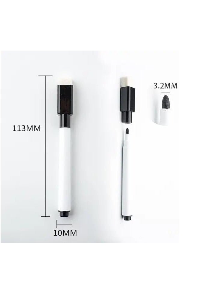 مارك لوح أبيض مغناطيسي [30×40 سم] – لوح كتابة قابل للمسح الجاف بإطار فضي، مثالي للمكتب، المدرسة، والمنزل. - Image 4