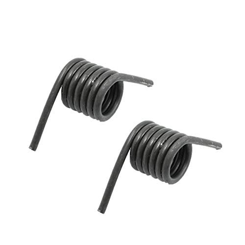 XMHF Torsion Spring Cutting-Off Machine Spare Part Torsion Handle Return Spring Right Side Black 2 Pcs - Image 1