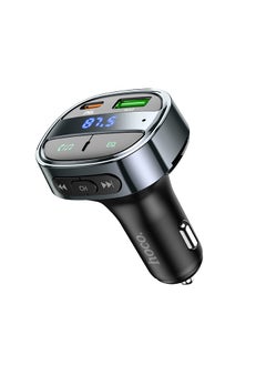 E70 PD30W+QC3.0 Car Bluetooth FM Transmitter – Dual-Port Fast Charging for iPhone 15/14/13/12, Samsung Galaxy S23/S22/S21, iPad Pro, and More