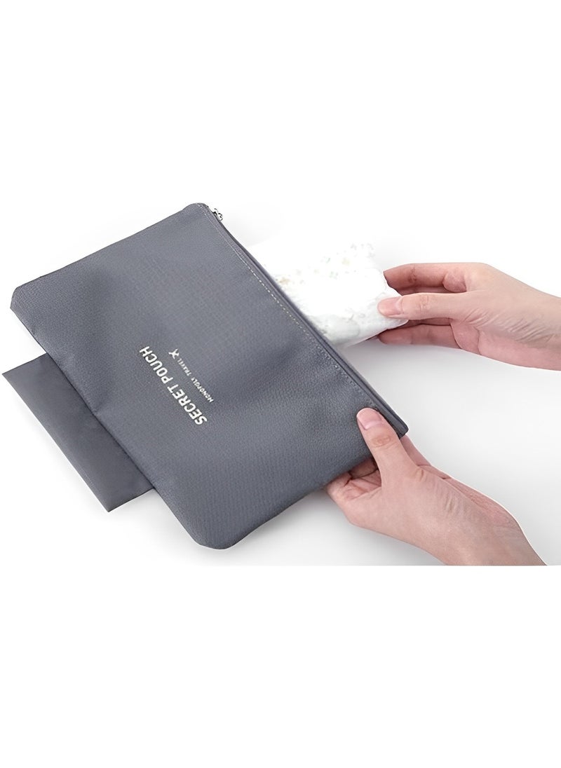 Generic - Travel Bra Underwaer Organizer Fashion Portable Multi-Functional Socks Organizer Cosmetic Make-up Pouch Compact Lingerie Storage Bag Luggage Storage Case Fornight Toiletry Bag (Grey) - Image 1