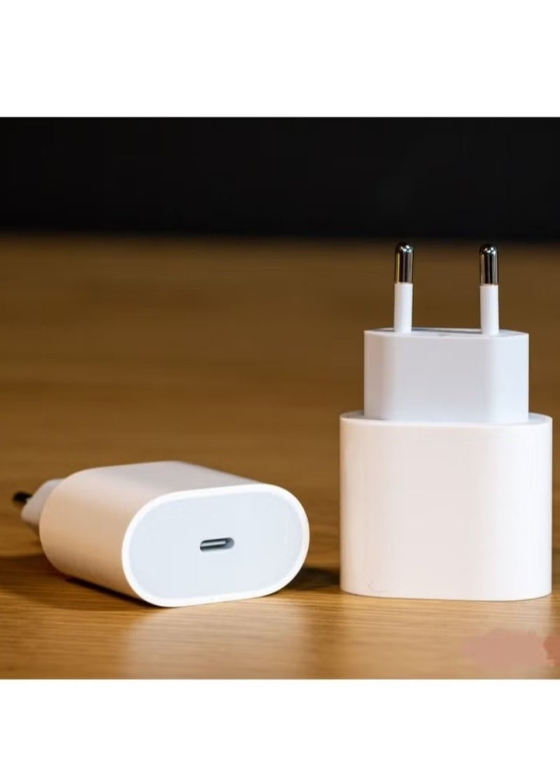 20W Fast Charging Compatible 2-Pin PD Charger with USB-C to Lightning Cable - EU Plug - Image 5