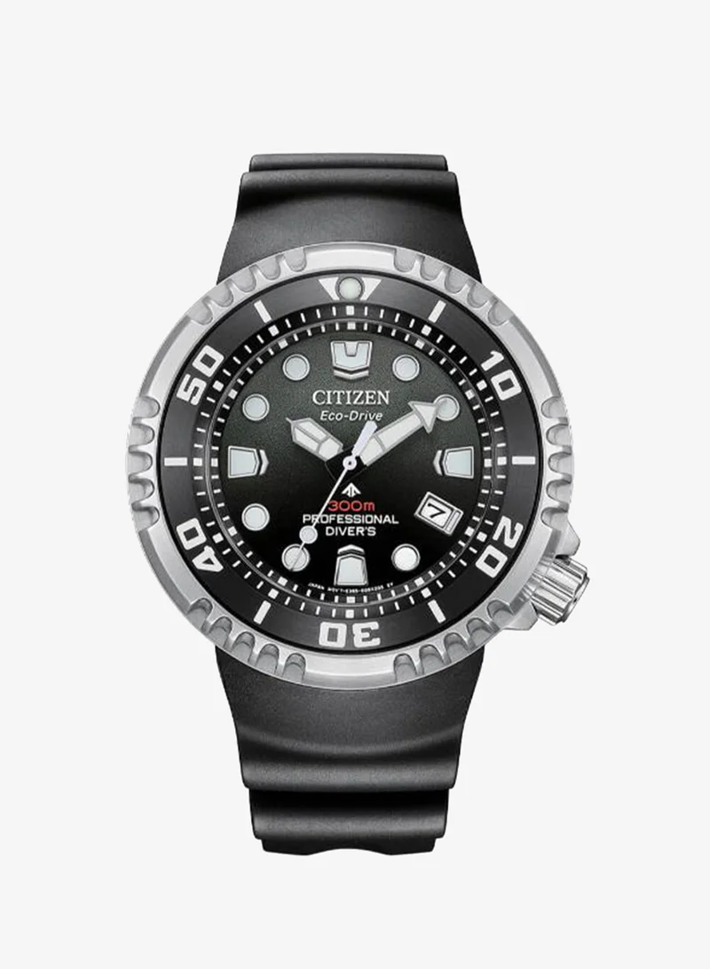 Citizen Men's Silicone Strap Analog Watch BN1024-01E - 46 mm