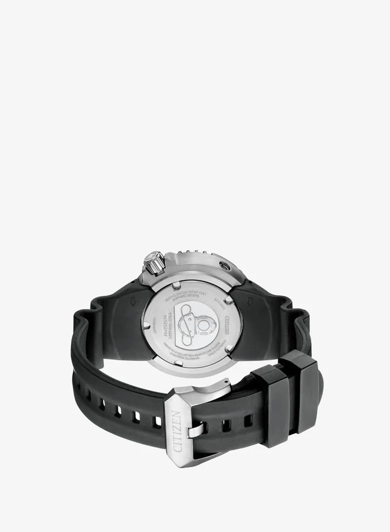 Citizen Men's Silicone Strap Analog Watch BN1024-01E - 46 mm