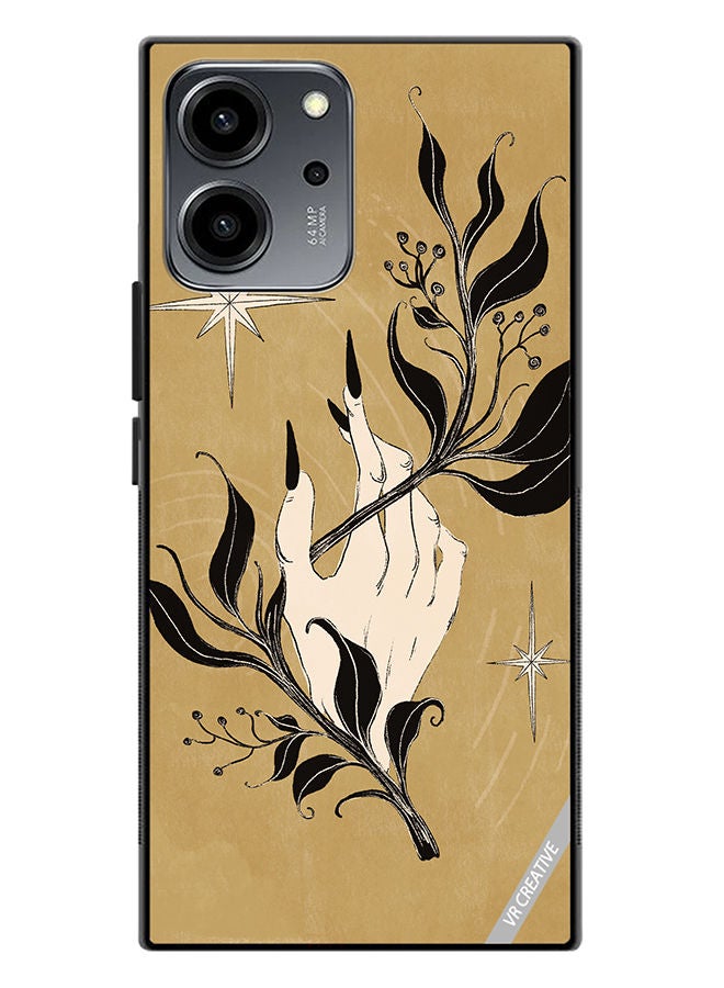 VR CREATIVE Protective Case Cover For Honor 80 SE Witch Hand Design Multicolour - Image 1