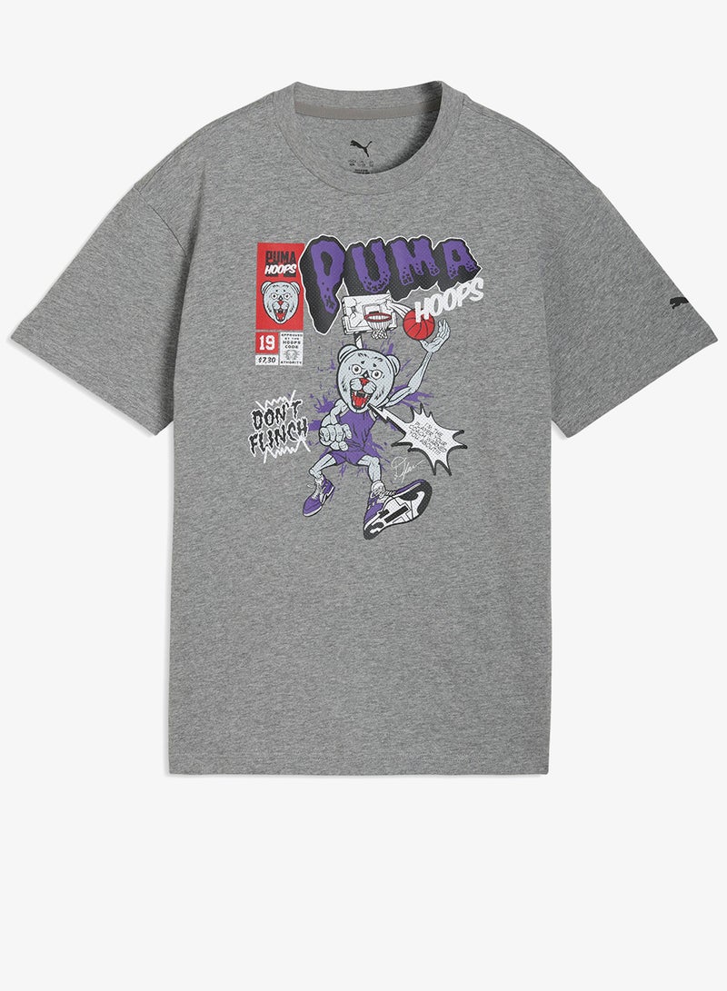 PUMA Youth Basketball Flagrant Foul Relaxed Player T-Shirt - Image 1