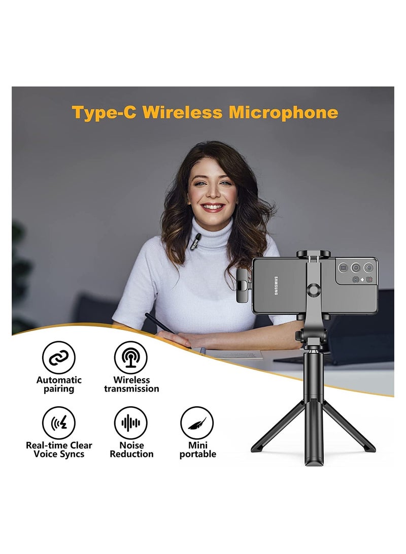 TypeC wireless microphone,wireless clip-on microphone,C-type video recording microphone,wireless lavalier microphone for singing,miniature microphone,professional microphone,studio microphone.