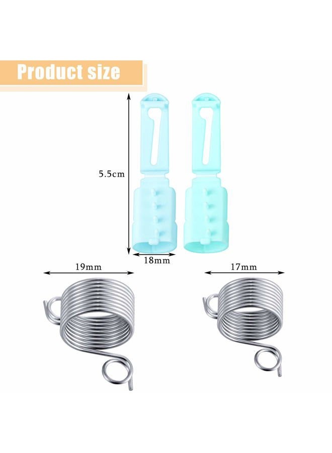 WILLBOND Yarn Guide Finger Holder Set, 2 Pieces Adjustable Knitting Crochet Loop Rings with 6 Pieces Metal and Plastic Yarn Guide Finger Holder Knitting Craft Accessories Tools for Knitting Quilting Sewing - Image 2