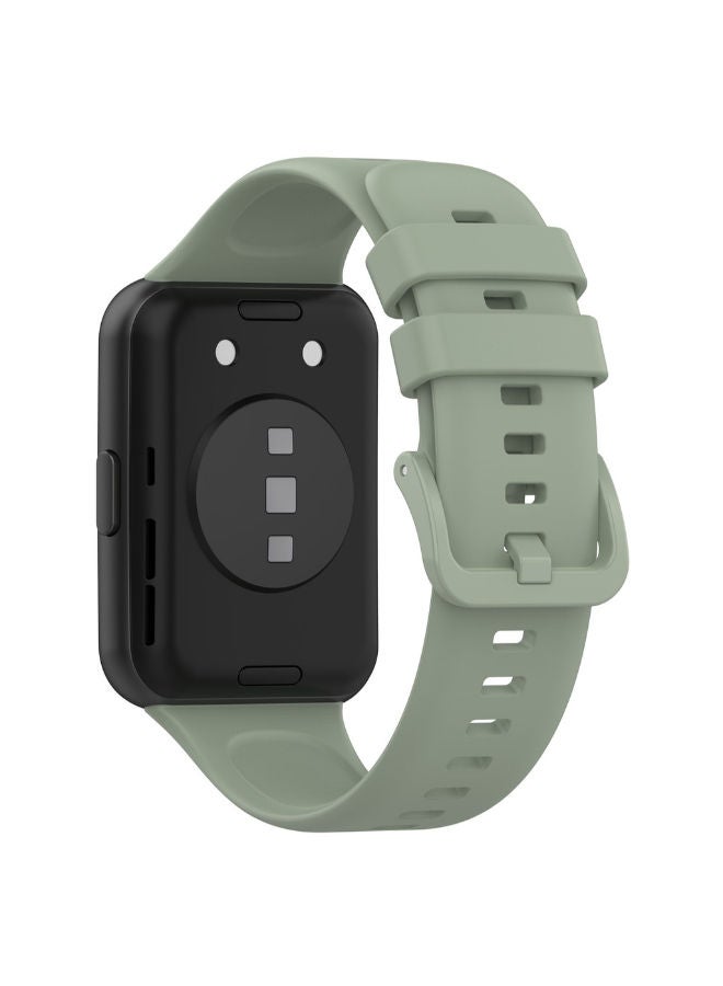 SHOPI Silicone Strap Compatible with Huawei Watch Fit2 Fit 2 Soft Waterproof sport band ,Wristband Soft Silicone Gel Watch Band for Men Women - Image 1