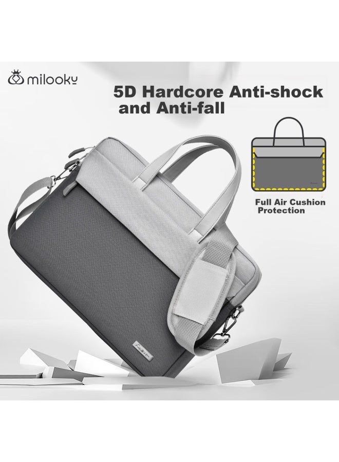 Milooky Shoulder Laptop Bag, 13/14 Inch, For Men And Women, Business Large Capacity, Suitable For Lenovo And Apple, Handbag - Image 2