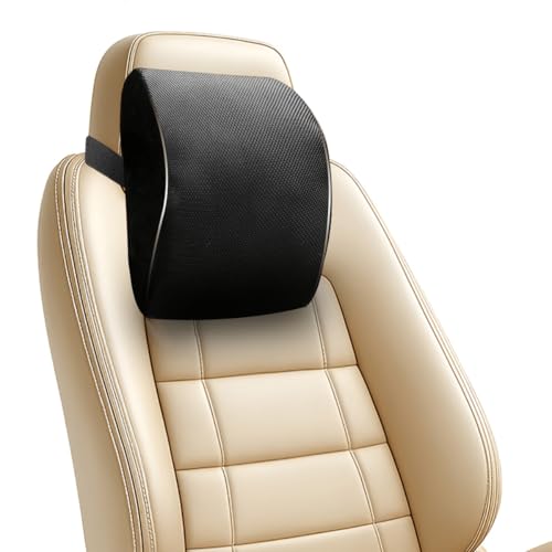 Trajectory Car Neck Rest Pillow for Car Seat I Head Rest Cushion for Neck & Cervical Comfort for Men and Women Black (As seen on Shark Tank) - Image 1