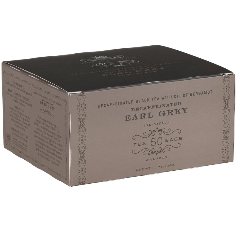 Harney & Sons Decaffeinated Earl Grey Tea bags, Black Tea with Bergamot, 50 Count - Image 1