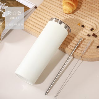 20oz Stainless Steel Thermal Straw Cup with Brush Beige White - pzsku/ZEA131B53A1ACB62501D4Z/45/1746218438/92ef1b8b-18be-49a0-8e5a-33ef8cf5c49d