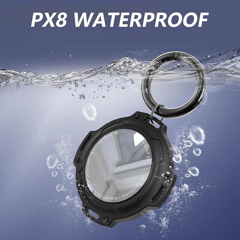 White Full Coverage Protective Case For Tracker Holder Scratch Proof Keychain - Image 5