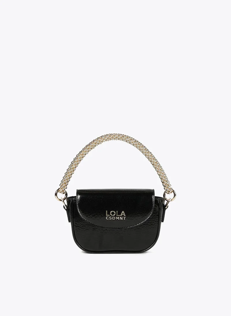 Lola Casademunt Mini metallic crossbody bag