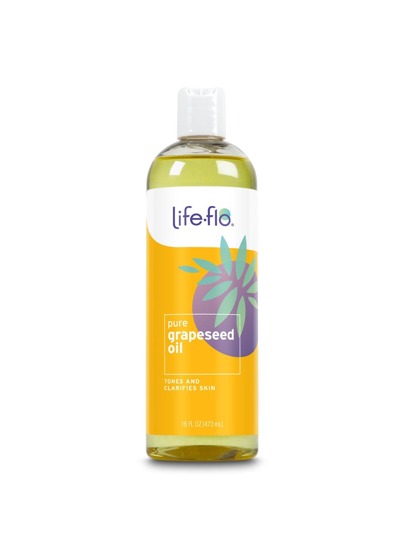 Life-flo LIFE-FLO Carrier Oil | 16oz (Pure Grapeseed Oil) 