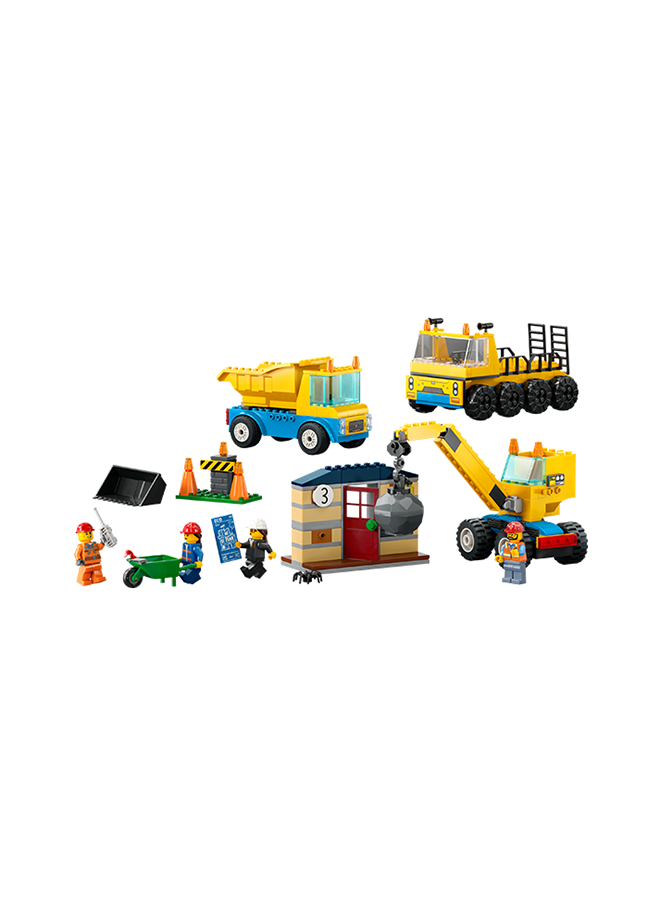ليغو شاحنات البناء ورافعة كرة الهدم 60391 من LEGO® City (235 قطعة)