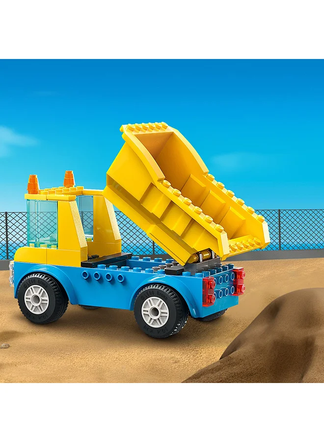ليغو شاحنات البناء ورافعة كرة الهدم 60391 من LEGO® City (235 قطعة)