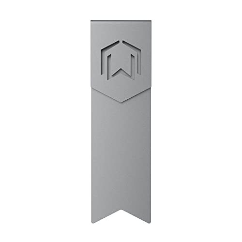 CZUR Metal Bookmark, Stylish Bookmarks, Teacher Valentine Gift, Unique Gift for Women, Men, Readers, Light&Durable Reward Bookmark with ANODIZING Technology, SuperGrip U-Shape Design-Dark Gray - Image 1