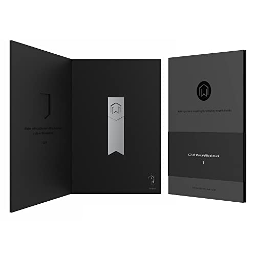 CZUR Metal Bookmark, Stylish Bookmarks, Teacher Valentine Gift, Unique Gift for Women, Men, Readers, Light&Durable Reward Bookmark with ANODIZING Technology, SuperGrip U-Shape Design-Dark Gray - Image 3