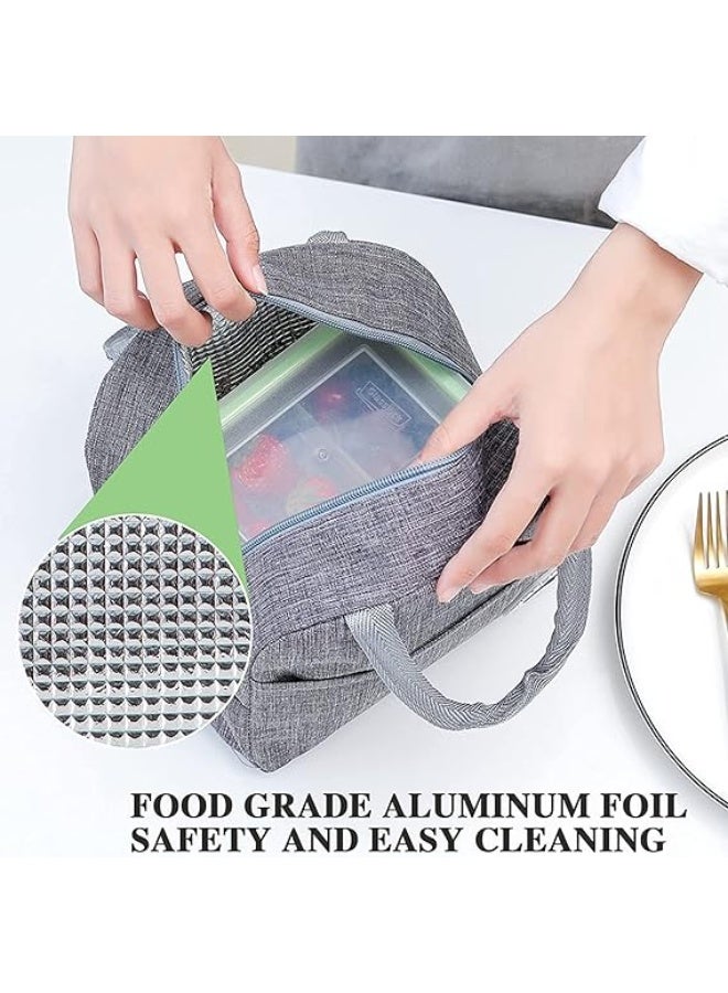 Insulated Lunch Bags for Women Work Student Kids to School Waterproof Thermal Cooler Tote Bag Picnic Organizer Storage Tiffin Box Portable and Reusable MULTICOLOR - Image 3