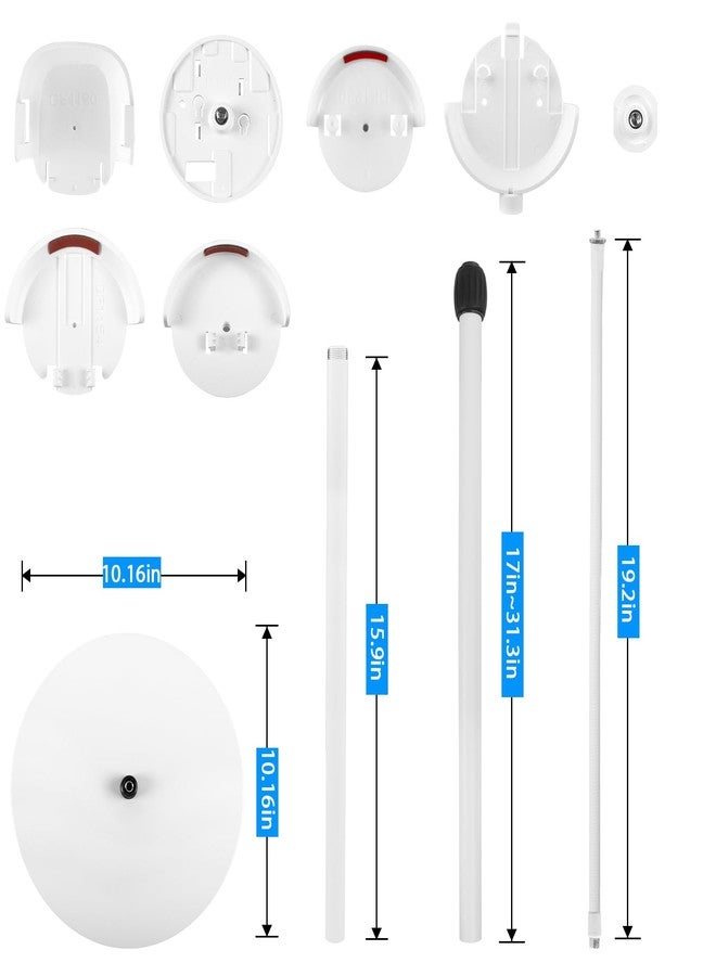 VOMENC Universal Adjustable Floor Stand Holder Mount for VTech VM5463/VM350/VM320/RM5764HD/RM5864HD/ RM7764HD/RM7764-2HD/VM5254/Advanced HQ Max /VM923/924/VM819/VM3252 RM7754HD/ RM5754/ RM5854（White） - Image 2