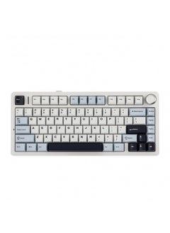 EPOMAKER x Aula F75 Gasket Mechanical Keyboard, 75% Wireless Hot Swappable Gaming Keyboard with Five-Layer Padding&Knob, Bluetooth/2.4GHz/USB-C, RGB (Light Blue, LEOBOG Reaper Switch)