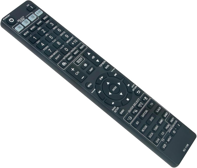 PERFASCIN RC-1156 Replaced Remote Control fit for DENON AV A/V Receiver AVR-2112CI AVR-2312CI AVR-3312CI DHT-1312BA DN-500AV AVR-1712 AVR-1912 - Image 1