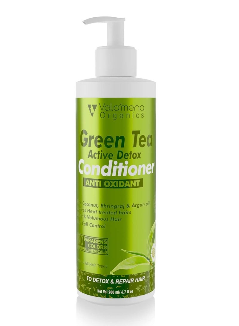 VOLAMENA WITH DEVICE Green Tea Bhringraj Hair Conditioner 200 ml - Image 1