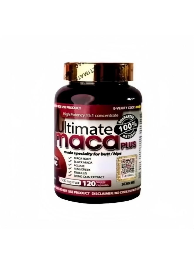 MACA Ultimate Maca Plus Supplement (120 Capsules) - Natural Wellness Support - Image 1