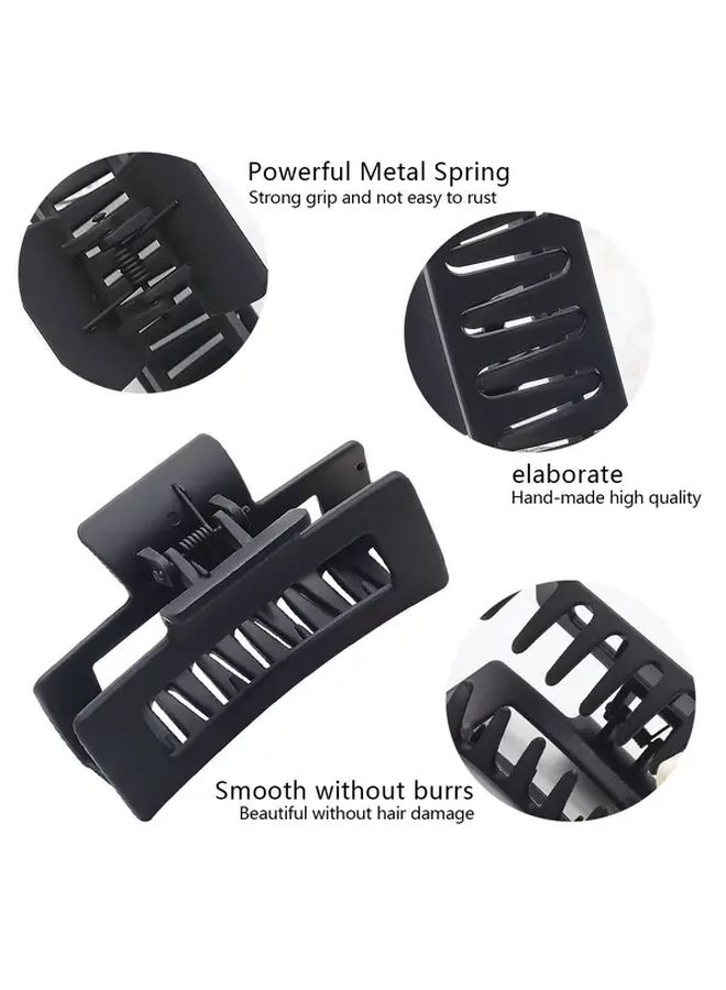 10 Pcs Black Coffee Color Hair Clips Set High Ponytail Shark Clip Combination Women Hair Accessories For Holiday Party Daily Travel Lightweight Secure Grip Multipurpose Hairstyling - Image 2