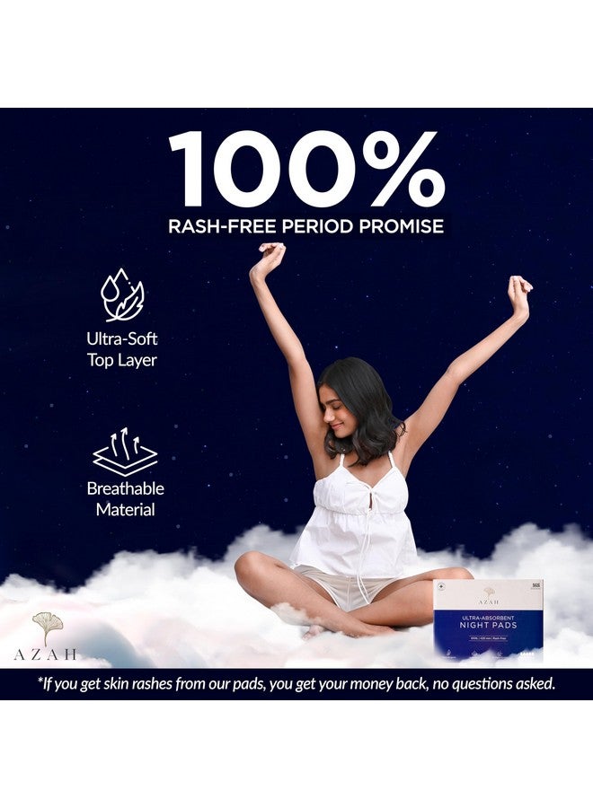 AZAH Xxxl Pads For Women (Box Of 25) Heavy Flow Pads For Women|500Ml Absorption Pads|100% Leak Proof Organic Sanitary Pads For Women Xxxl|Biodegradable Sanitary Pads - Image 3