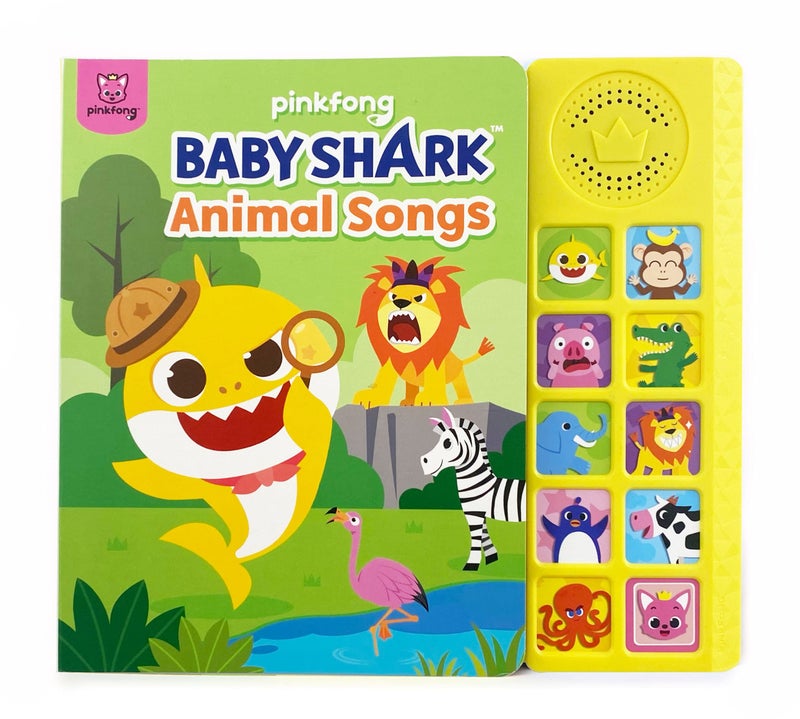 Pinkfong Baby Shark Animal Songs 10 Button Sound Book | Learning & Education Toys | Interactive Books for Toddlers 1-3 | Gifts for Boys & Girls - Image 1
