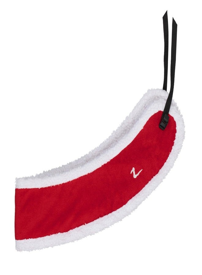 هورز سرج حصان سانتا كلوز لعيد الميلاد من هورز مع حواف من الفرو الصناعي - أحمر - حصان - Image 1