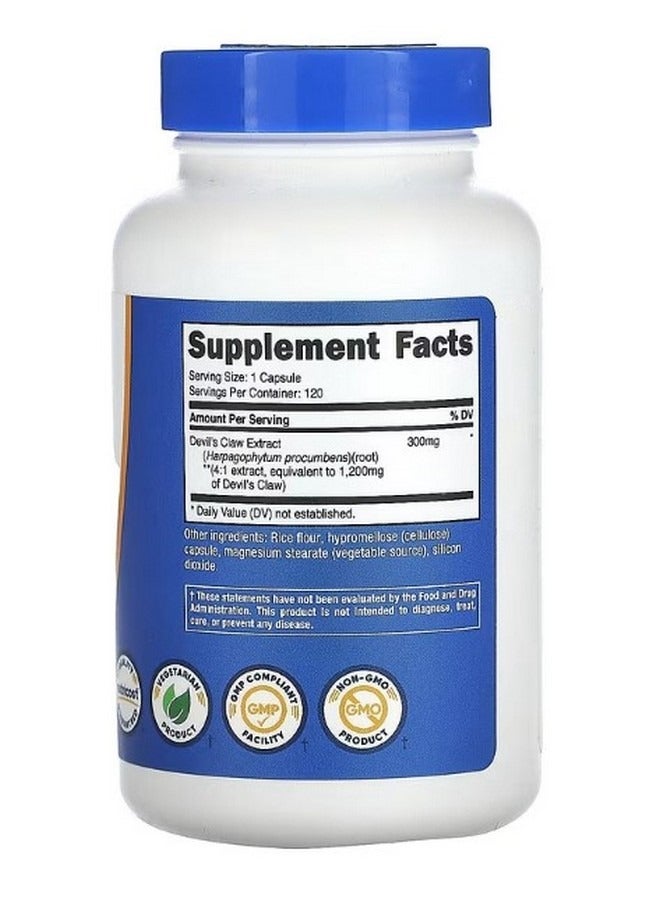 Nutricost Devils Claw 1200 Mg  120 Capsules - Image 2