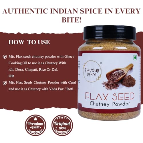 Flavour Drum Flax Seed Chutney Powder,7 oz (200 g) | Podi | Healthy | Fresh and Tasty | - Image 4