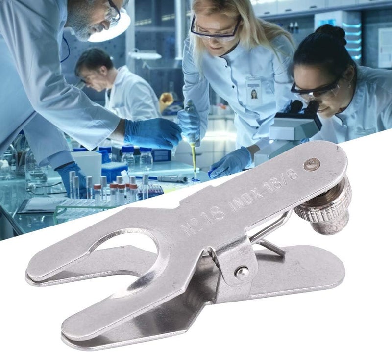 PREMIUM Stainless Steel Lab Clamp, VERSATILE USAGE, PREMIUM MATERIAL, STRONG CLAMPING FORCE, EXQUISITE CRAFTSMANSHIP, WIDE APPLICATION, Ideal FOR Hospitals, Clinics, (18#) - Image 3