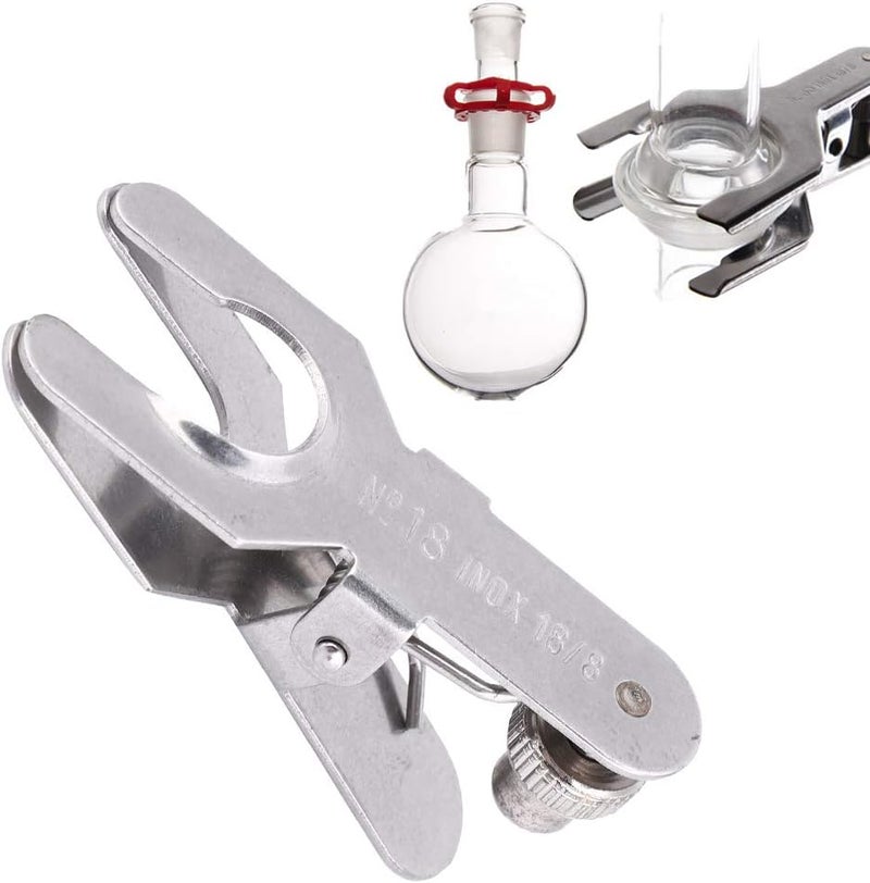 PREMIUM Stainless Steel Lab Clamp, VERSATILE USAGE, PREMIUM MATERIAL, STRONG CLAMPING FORCE, EXQUISITE CRAFTSMANSHIP, WIDE APPLICATION, Ideal FOR Hospitals, Clinics, (18#) - Image 4
