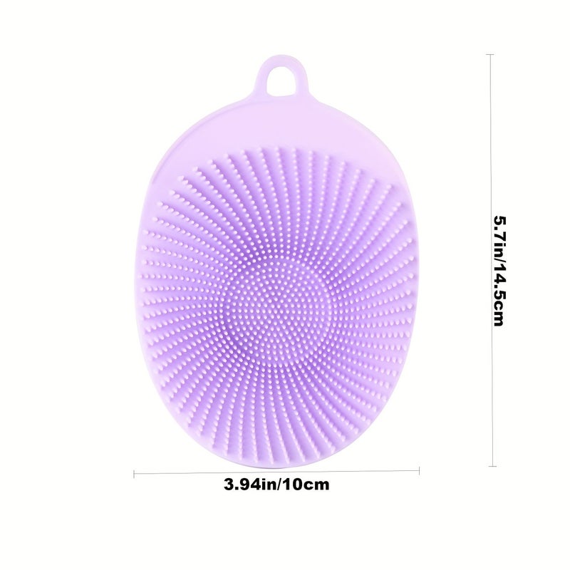 Purple Bath Brush Non Electric Battery Free Body Brush For Shower Use - Image 5