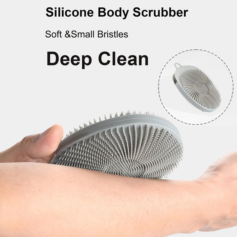 Purple Bath Brush Non Electric Battery Free Body Brush For Shower Use - Image 2