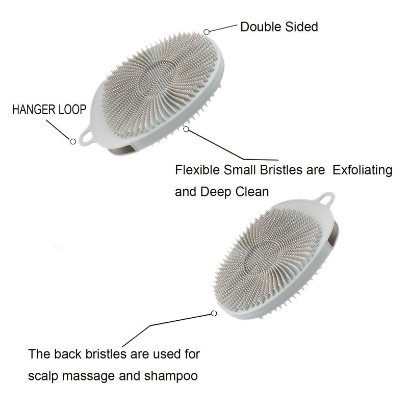 Purple Bath Brush Non Electric Battery Free Body Brush For Shower Use - Image 3