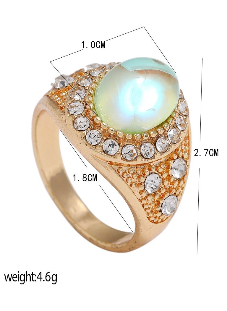 Mark Fairwhale - Colorful Dreamy Colored Glass Ring For Women One Size - Image 1